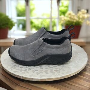 Merrell Jungle Moc J71447 Castlerock Grey Suede Slip-On Shoes Men’s Size 7.5 New